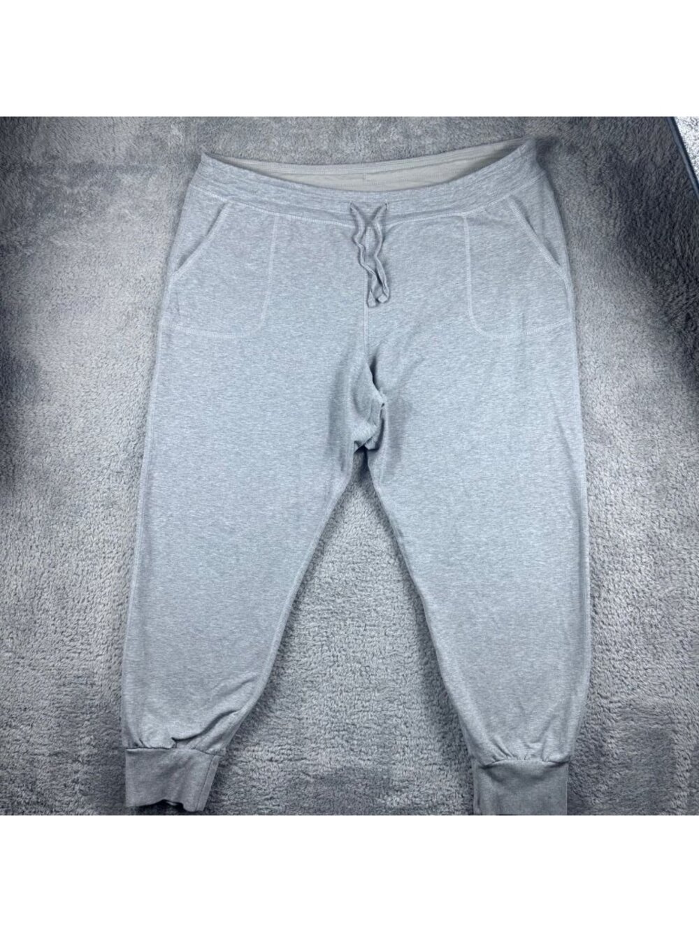 Patagonia Organic Cotton Gray Jogger Sweatpants XL Made In India